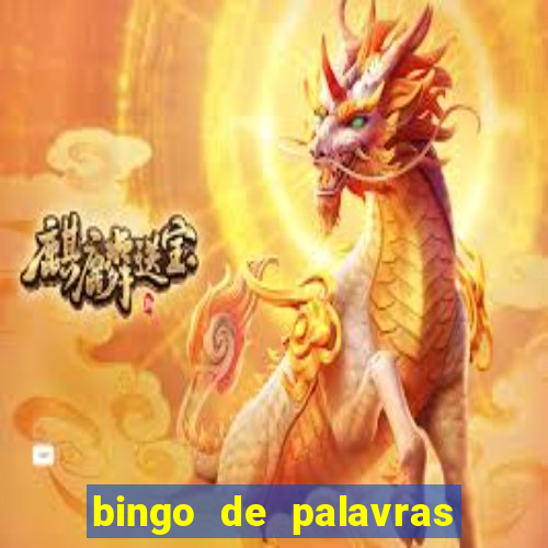 bingo de palavras cha de bebe